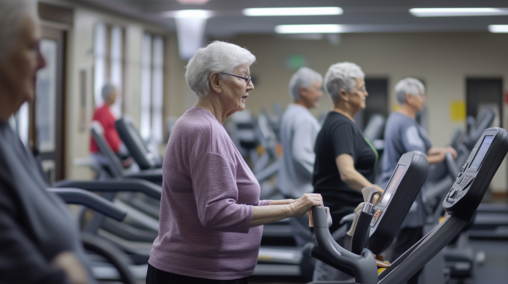 Steeds meer ouderen zijn actief bezig met hun fysieke gezondheid door middel val doelgerichte training.