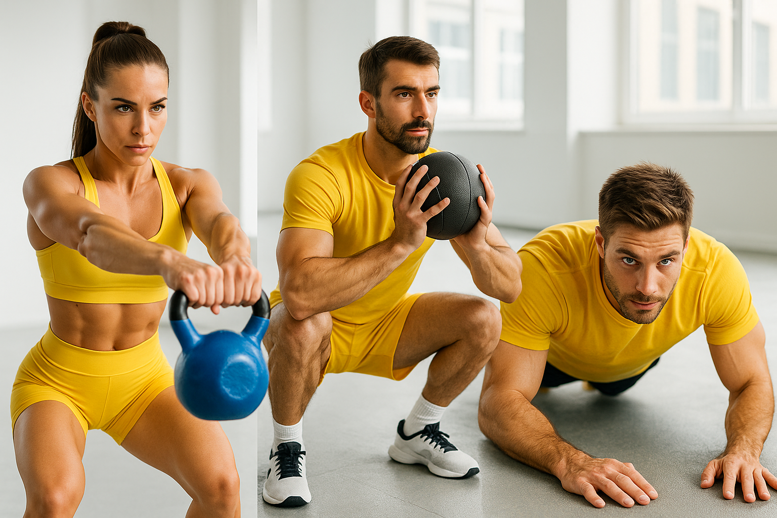 Trainingsmaterialen voor functionele oefeningen die de juiste spieren trainen en conditie