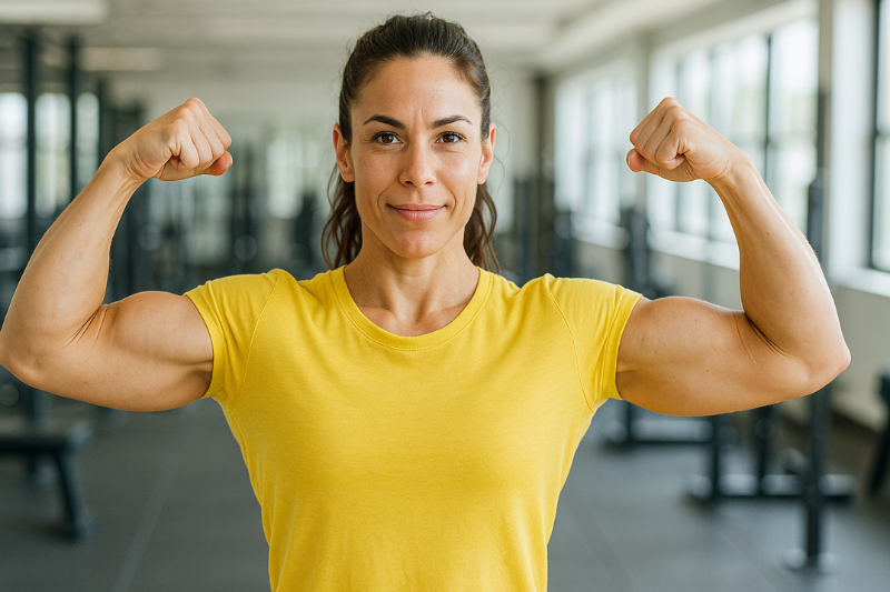 krachttraining vrouwen overdreven spiermassa opbouwen