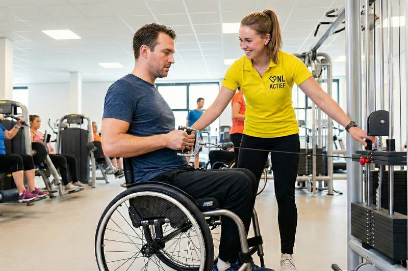 Aangepast sporten in de fitness of speciale sporten
