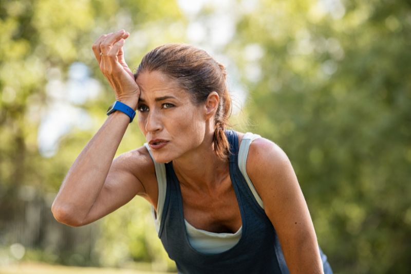sporten in de hitte